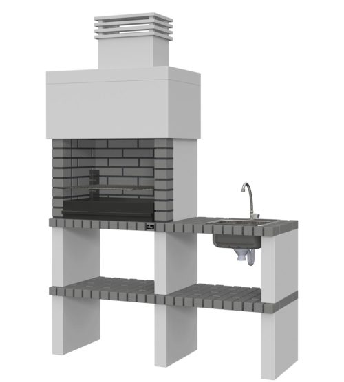 Ericeira con bancada, fregadero y grifo